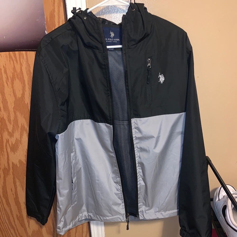 Brand new,Black and grey medium polo jacket